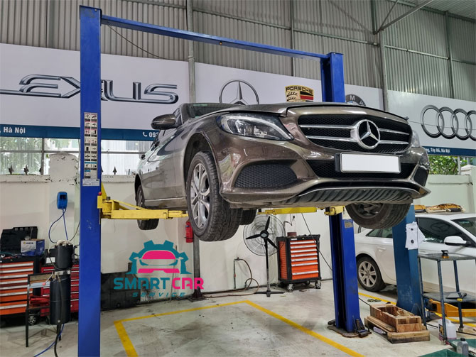 gara sửa chữa xe mercedes